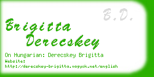 brigitta derecskey business card